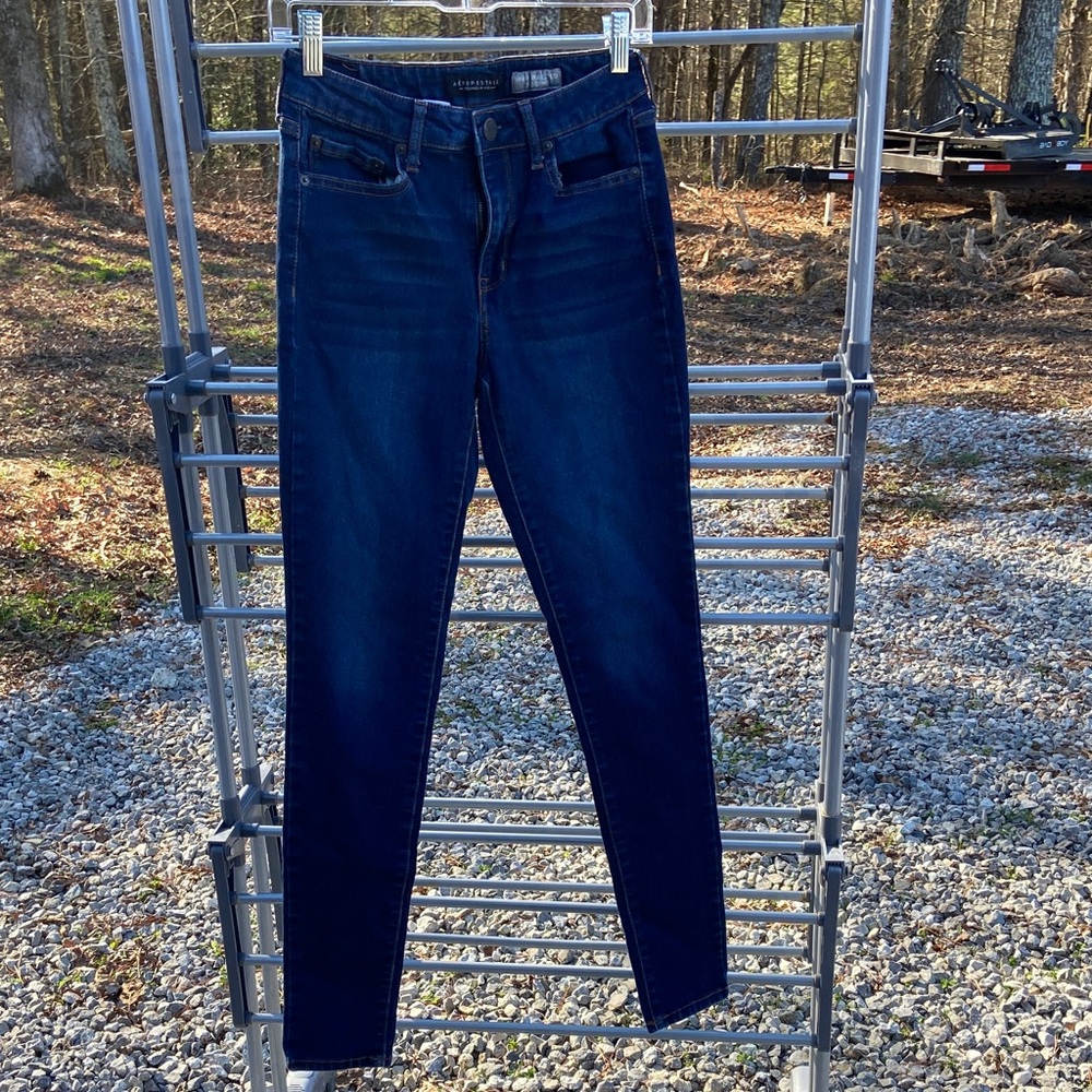 Aeropostale Dark Blue Skinny Jeans
